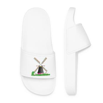 Moulin à vent avec des moutons - Claquettes Femme - blanc - Devant
