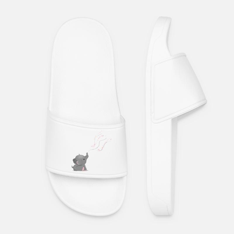 elefante - Ciabatte per il mare da donna - bianco