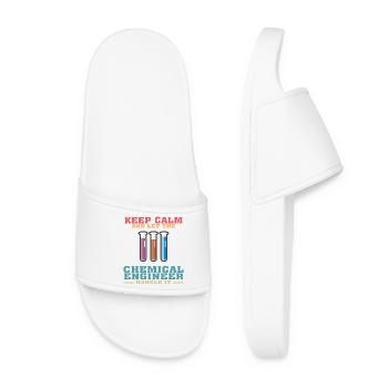 Funny Chemical Engineering Quote for Chemical Engi - Women’s Pool Sliders - white - Front