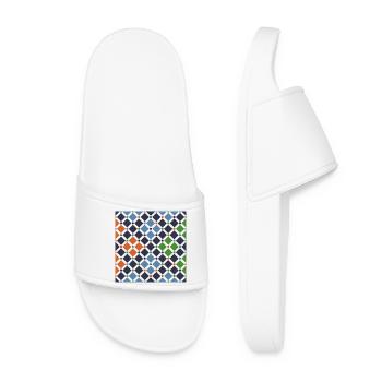 Andalusian Tiles 11 (Alhambra, Granada) - Women’s Pool Sliders - white - Front