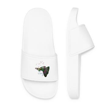 Guppy Aquarium de poissons pour débutants Fun - Claquettes Femme - blanc - Devant