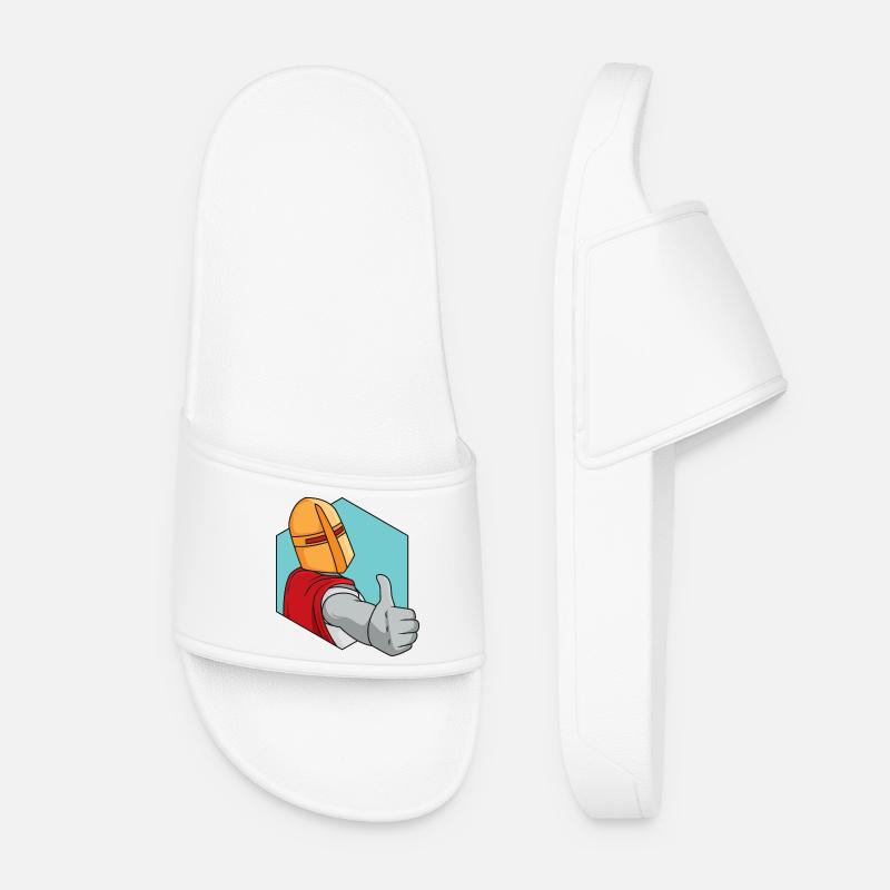 Knight thumbs up - Women’s Pool Sliders - white