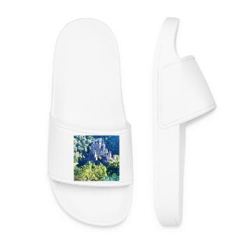 Château forestier à la campagne - Claquettes Femme - blanc - Devant