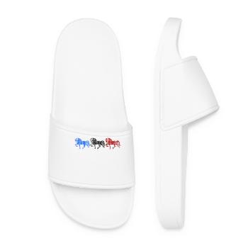 Icelandic Horses Gallop Horses Stallion Horse Fan - Women’s Pool Sliders - white - Front