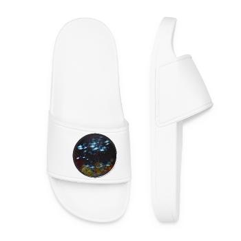 fascinating underwater world at night - Women’s Pool Sliders - white - Front