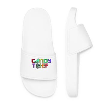 Sweet Candy Candy Dessert Statement - Women’s Pool Sliders - white - Front