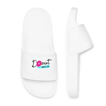 Donut Sweets Statement Snacking Délicieux - Claquettes Femme - blanc - Devant