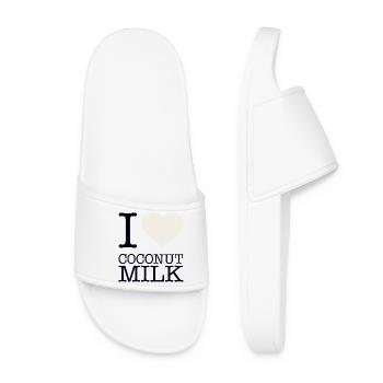 I LOVE COCONUT MILK - Women’s Pool Sliders - white - Front