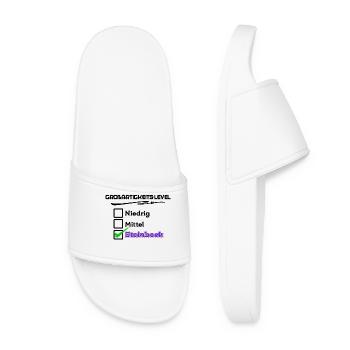 Steinbock Cool Statement Horoskop Astrologie - Frauen Badelatschen - Weiß - Vorne