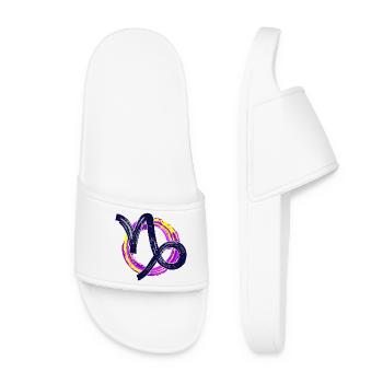 Astronomy Esoteric Capricorn Zodiac Horoscope - Women’s Pool Sliders - white - Front