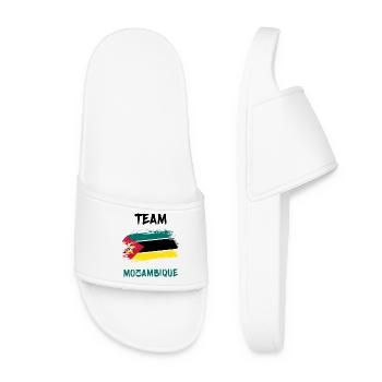 Team Mozambique flags design - Women’s Pool Sliders - white - Front
