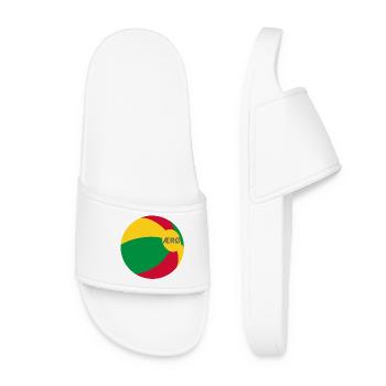 Ærø Beach Ball Danemark Drapeau Mer Baltique Danemark Aeroe - Claquettes Femme - blanc - Devant