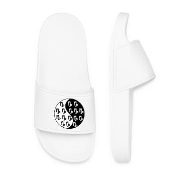 Capricorn Astronomy Horoscope Superstition Galaxy - Women’s Pool Sliders - white - Front