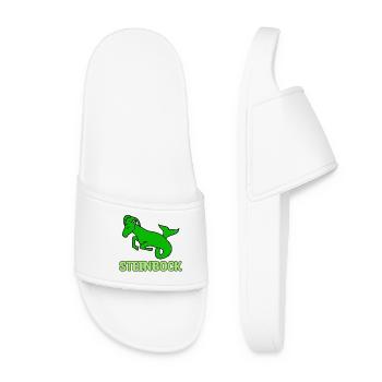 Capricorn Saying Horoscope Astrology Galaxy - Women’s Pool Sliders - white - Front