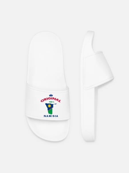Namibia Original 100% Flaggen Design - Frauen Badelatschen - Weiß