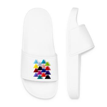 Triangles doubles - Claquettes Femme - blanc - Devant