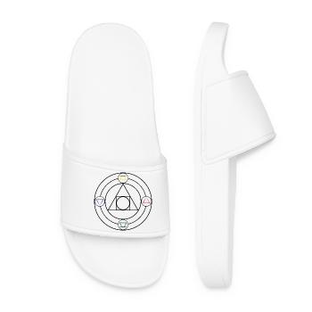 The philosopher's stone and the elements of nature - Women’s Pool Sliders - white - Front