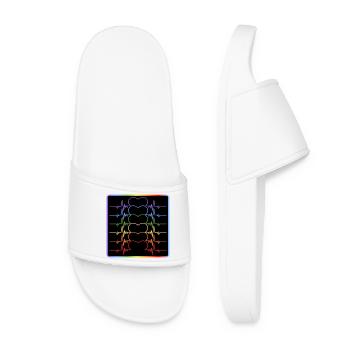 DRAPEAU LGBTQIA - HEARTBEAT PRIDE - Claquettes Femme - blanc - Devant