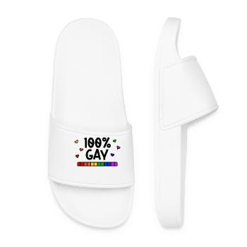 Rechte Homosexueller Statement Lgbt Bisexuell - Frauen Badelatschen - Weiß - Vorne