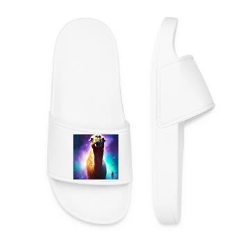 Dromedary Camel - Galaxy Space - Women’s Pool Sliders - white - Front