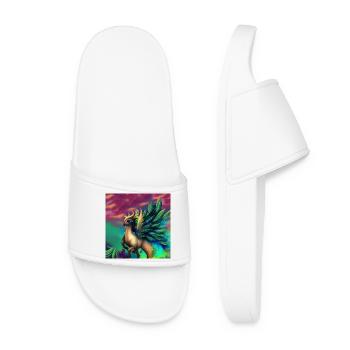 Croyez en la magie, aux beaux animaux fantastiques - Claquettes Femme - blanc - Devant
