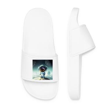 Le petit astronaute sur une planète - Claquettes Femme - blanc - Devant