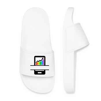 Better results colored graph in smartphone - Women’s Pool Sliders - white - Front