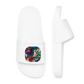 Abstract - Women’s Pool Sliders - white - Front
