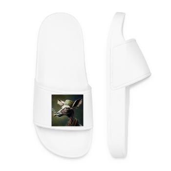 Cannabiche 04 without typography - Women’s Pool Sliders - white - Front