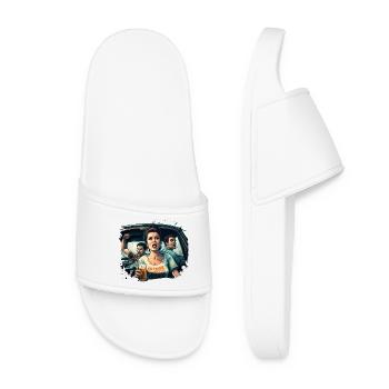 Breaking beer stereotypes - Women’s Pool Sliders - white - Front