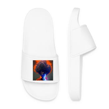 elektrik portrait - Afro Lightning and Lightning - Women’s Pool Sliders - white - Front