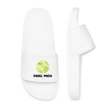 Balls Sport Player Padel Statement Fans - Women’s Pool Sliders - white - Front
