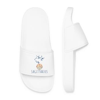 The constellation of Sagittarius - Women’s Pool Sliders - white - Front