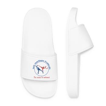 Logo Art Martiaux Français Modern - Claquettes Femme - blanc - Devant