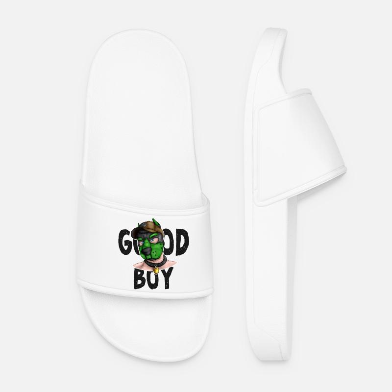 GoodBoyGreen - Frauen Badelatschen - Weiß