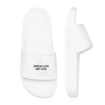 Pride Month - Spread Love Not Hate - Women’s Pool Sliders - white - Front
