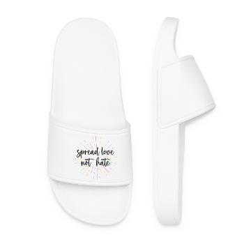 Pride Month - Spread Love Not Hate - Women’s Pool Sliders - white - Front