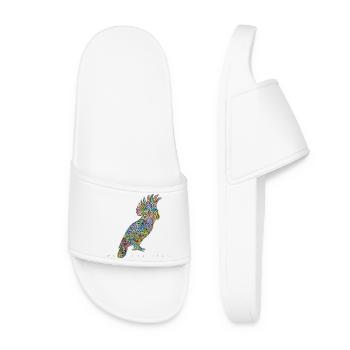 Oiseau de la forêt tropicale - Claquettes Femme - blanc - Devant