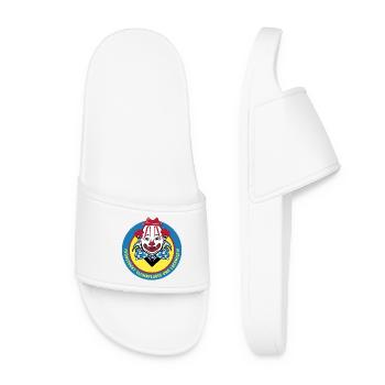Clown Design - Frauen Badelatschen - Weiß - Vorne