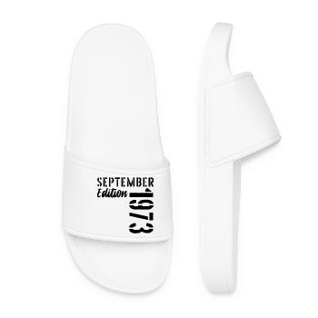 53rd birthday September 1973 - 53 years old - Women’s Pool Sliders - white - Front