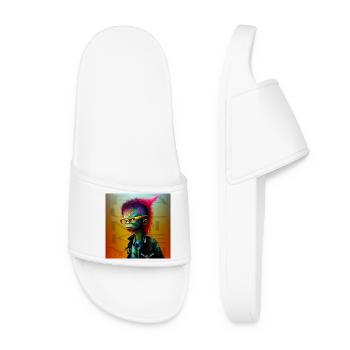 funky alien 05 - Claquettes Femme - blanc - Devant