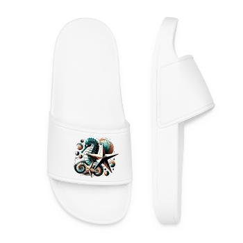 Stylish sea creatures - Women’s Pool Sliders - white - Front