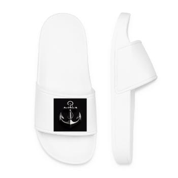 Ancre maritime - Claquettes Femme - blanc - Devant