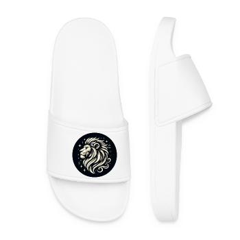 Étoiles à tête de lion dessinées - Claquettes Femme - blanc - Devant