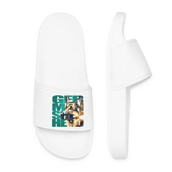 German Shepherd Portrait - Women’s Pool Sliders - white - Front