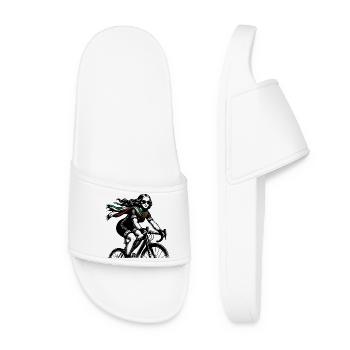 Mona Lisa à vélo - Claquettes Femme - blanc - Devant