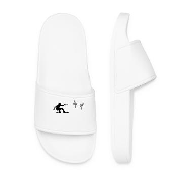 Sports nautiques Wakesurf Planche de surf Stunt Wakeboard - Claquettes Femme - blanc - Devant