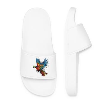 Perroquet, Animal, Oiseau, Animal De Compagnie, Tropical, Afrique, Zoo - Claquettes Femme - blanc - Devant