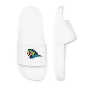 Amoureux Des Animaux, Zoo, Animal De Compagnie, Tropical, Perroquet, Oiseau - Claquettes Femme - blanc - Devant