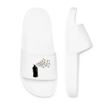 Wildstyle Sprayer Graffti Spray Can Street Art - Women’s Pool Sliders - white - Front